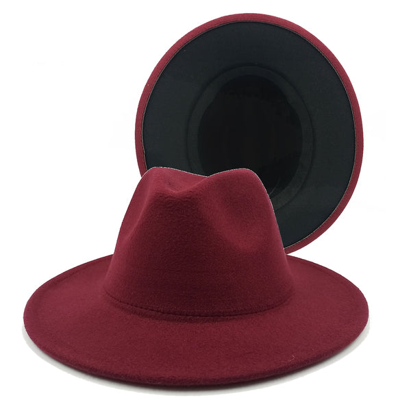 Two toned Hat fedoras top hat unisex hat fedora cap fedoras  lime green felt hat unisex event hat fashion hat orange hat