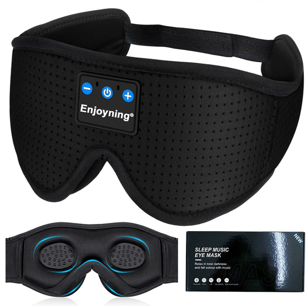New 3D wireless music headphone sleep breathable smart eye mask Bluetooth headset call with mic for IOS/Android/Mac