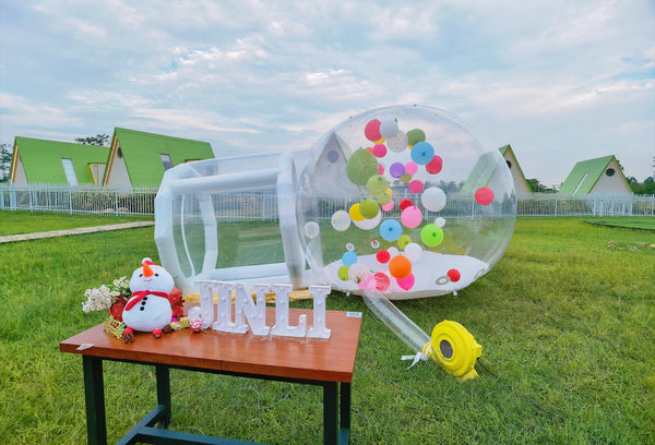 Inflatable Bubble Outdoor Tent Transparent PVC Tent  For Kids Bubble House with Blower Clear Dome Balloon Outdoor Party Show