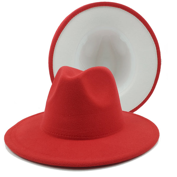 Two toned Hat fedoras top hat unisex hat fedora cap fedoras  lime green felt hat unisex event hat fashion hat orange hat