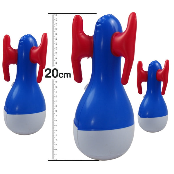 Outdoor Lawn Game for Family Kids Inflatable Dart Games Backyard Toys with 3 Tumbler Darts Play Mat Sports Activities Child Gift