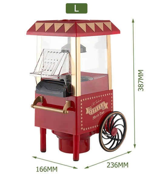 Popcorn Machine Mini Electric Popcorn Maker Retro Carnival