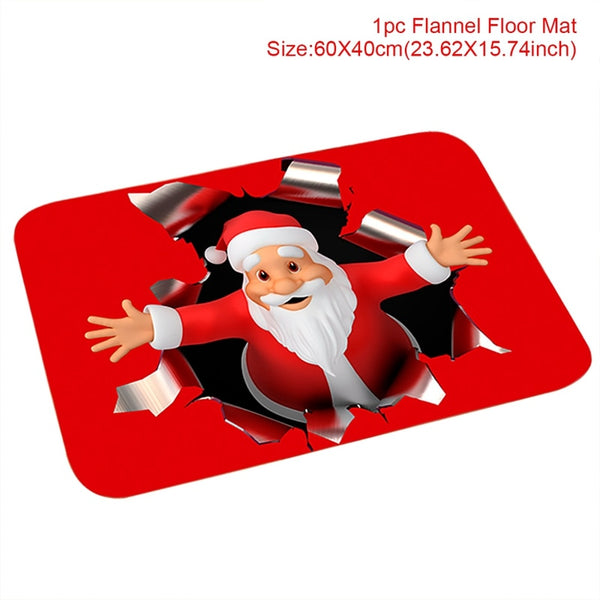 Christmas Door Mat Outdoor Carpet