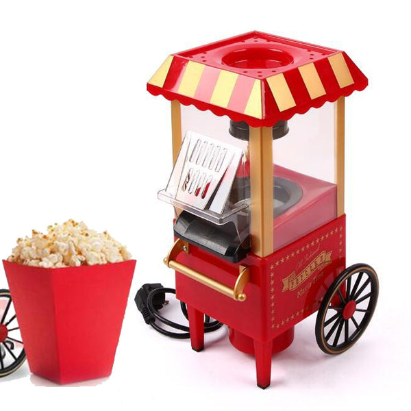 Popcorn Machine Mini Electric Popcorn Maker Retro Carnival