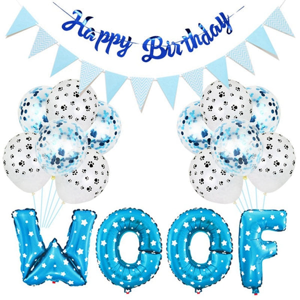 Pet Dog Happy Birthday Banner Set