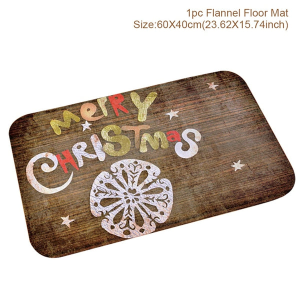 Christmas Door Mat Outdoor Carpet