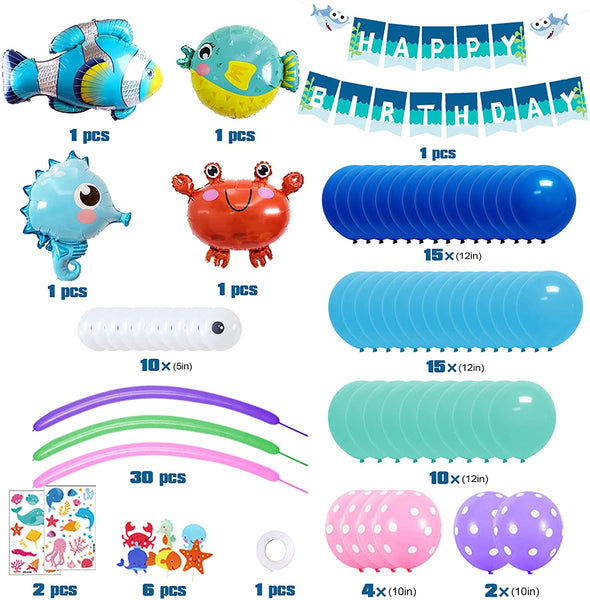 Birthday Party Balloons Ocean Under The Sea