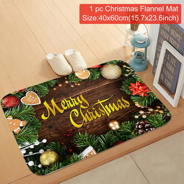 Christmas Door Mat Outdoor Carpet