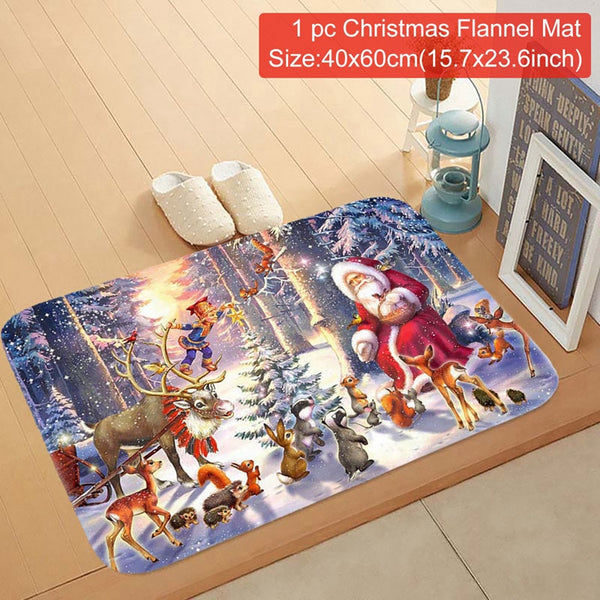 Christmas Door Mat Outdoor Carpet