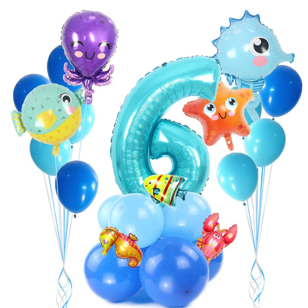 Birthday Party Balloons Ocean Under The Sea
