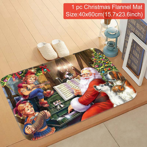 Christmas Door Mat Outdoor Carpet