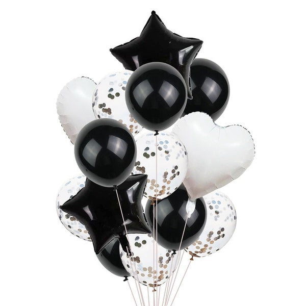 14Pcs Multi Confetti Balloons