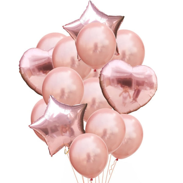 14Pcs Multi Confetti Balloons