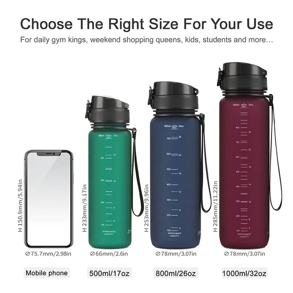 New 650ml Sports Water Bottle BPA Free