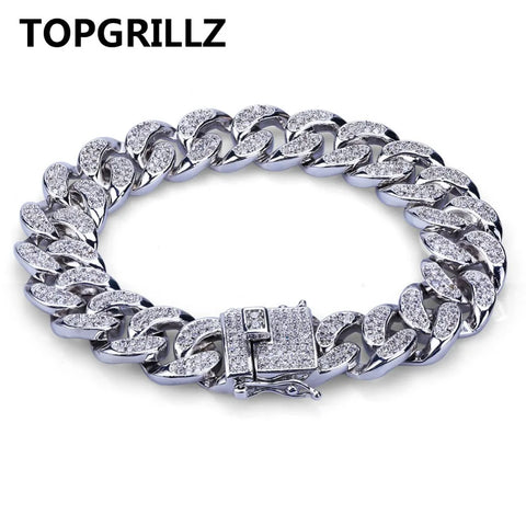 TOPGRILLZ Jewelry Cuban CZ Bracelet 7" or 8"