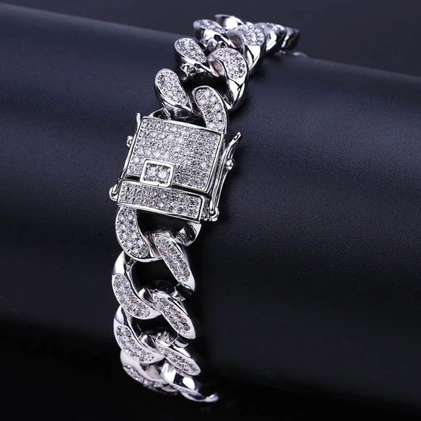 TOPGRILLZ Jewelry Cuban CZ Bracelet 7" or 8"