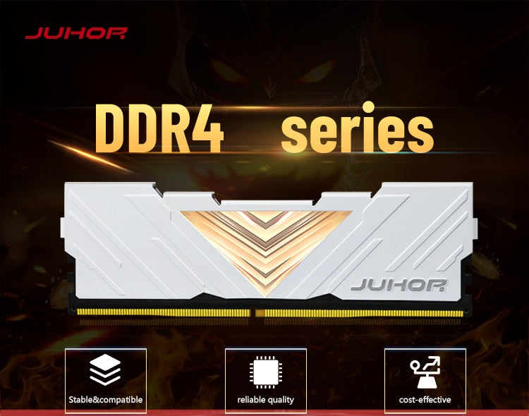 JUHOR Desktop Memoria Rams DDR4 8GB 16GB 32GB 3200MHz 3600MHz Ram