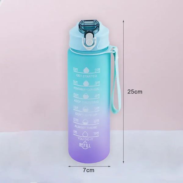 900ML Sports Water Bottle with Time Marker