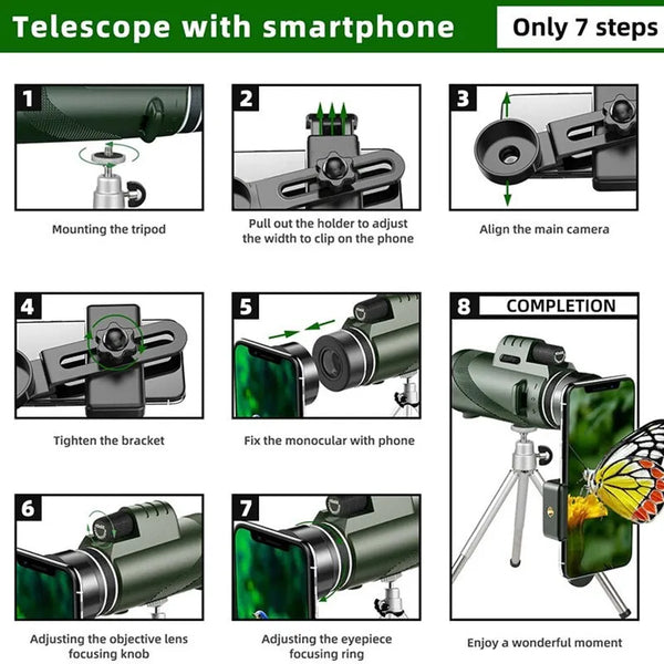 Portable Zoom HD 5000M Telescope