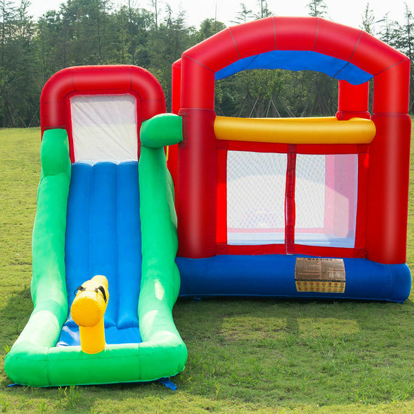Inflatable Moonwalk Slide Bounce House Kids Jumper Bouncer Castle W/950W Blower