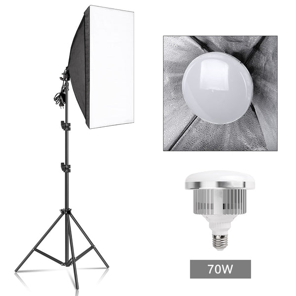 Photography Softbox Lighting Kits 50x70CM Professional Continuous Light System Soft Box For Photo Studio Equipment