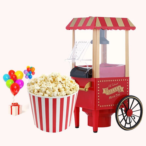 Popcorn Machine Mini Electric Popcorn Maker Retro Carnival