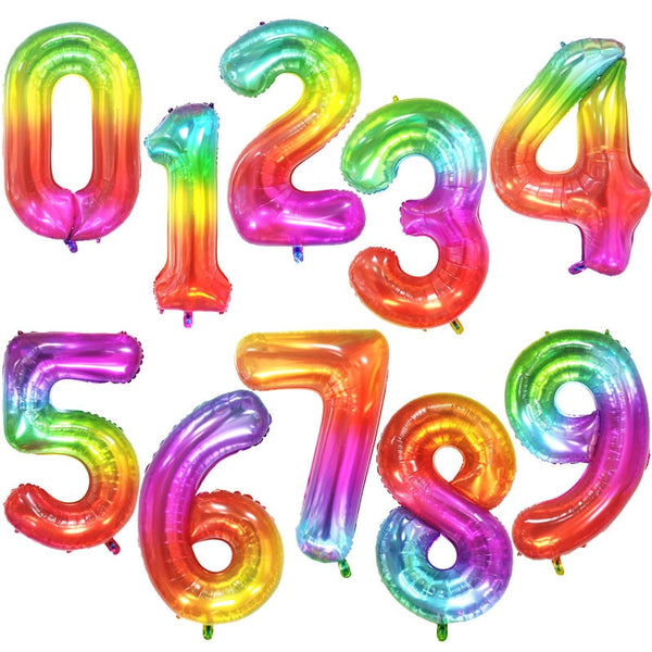 Number "2" 40Inch Big Foil Birthday Balloons