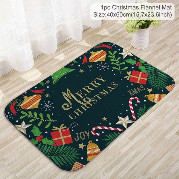 Christmas Door Mat Outdoor Carpet