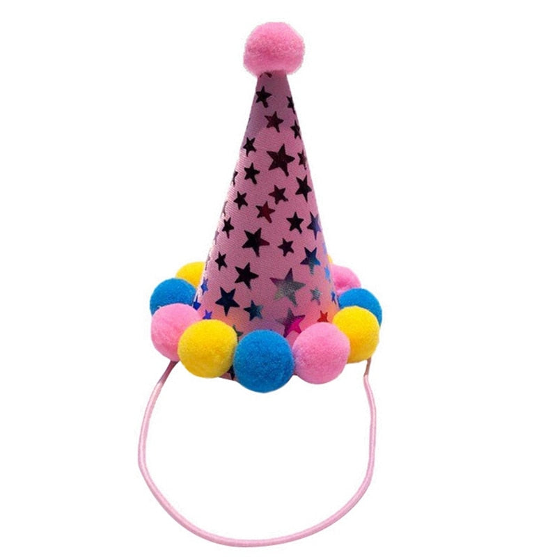Pet Pink Happy Birthday Hat