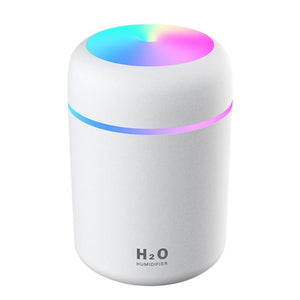 300ml Air Humidifier USB Ultrasonic Aroma Essential Oil Diffuser Romantic Soft Light Humidifier Mini Cool Mist Maker Purifier