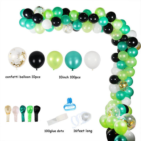 Green Balloon Arch Set Ballon for Wedding Birthday Party Decorations Kids Balloons Accessories