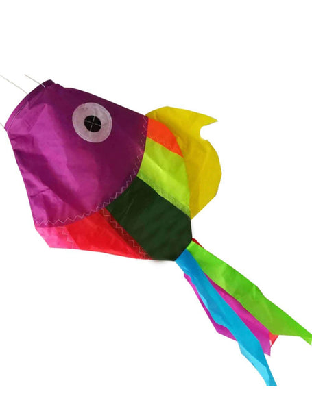 Rainbow Fish Windsock Kite