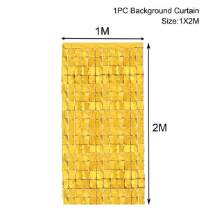 Party Background Curtain Yellow