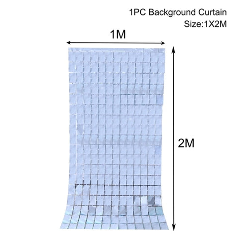 Party Background Curtain Sky Blue