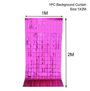 Party Background Curtain Hot Pink
