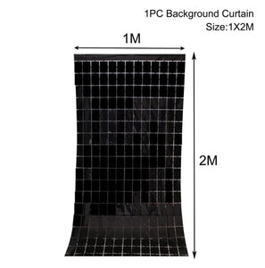 Party Background Curtain Black