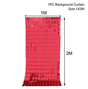 Party Background Curtain Red