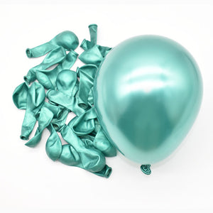 Green 20/30/50 pcs Metallic Latex Balloons
